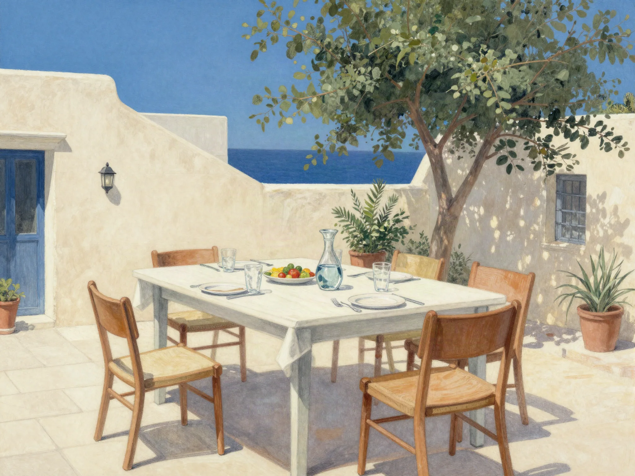 Planning illustration: An anniversary lunch that leaves time to talk