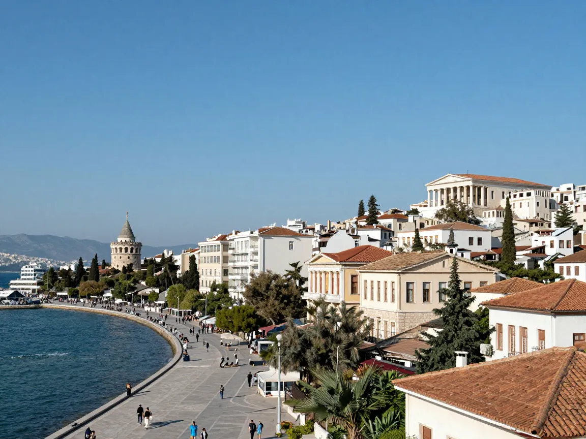 Split view of Thessaloniki waterfront and Athens Plaka, two Greek city scenes.
