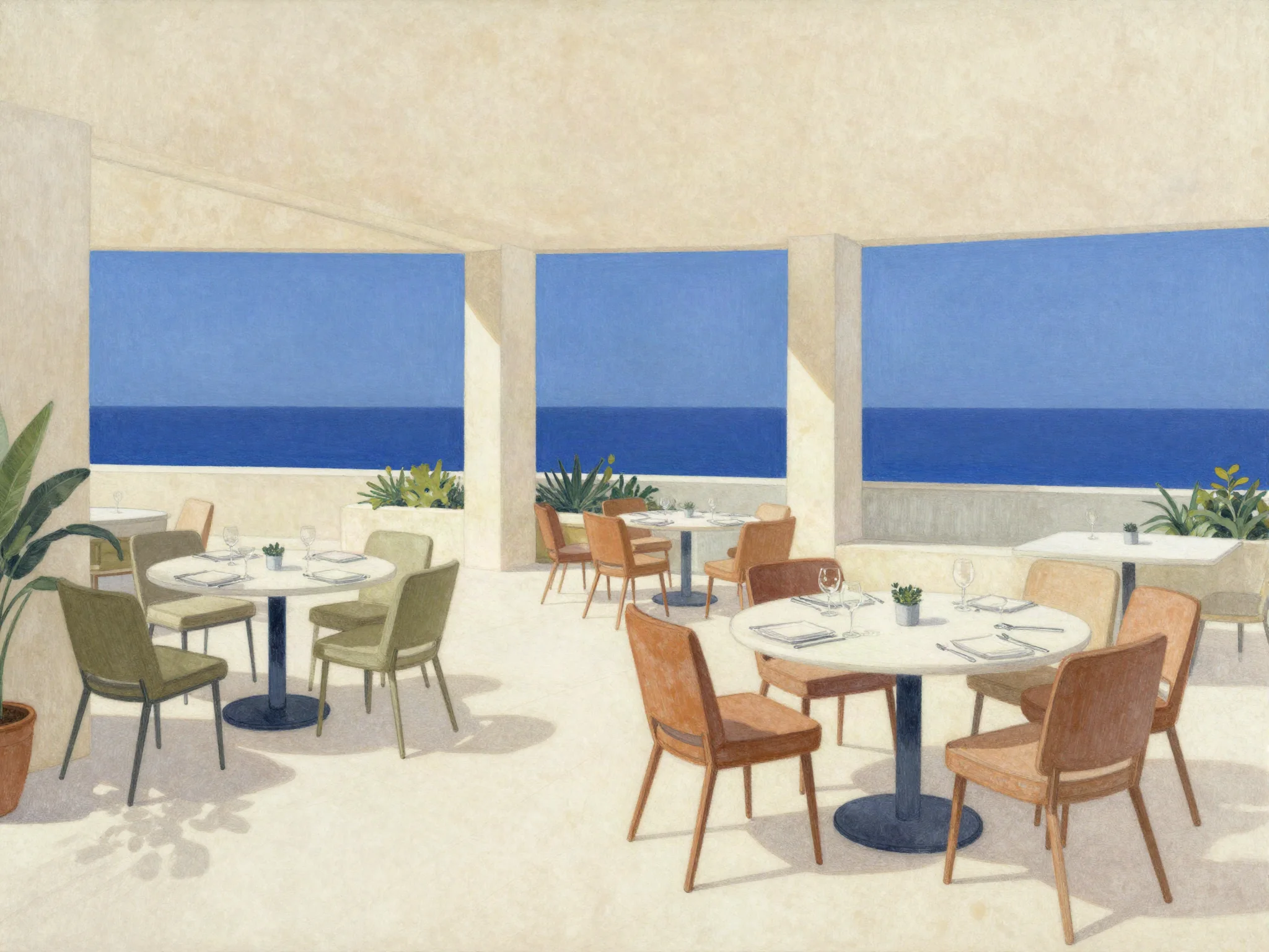Planning illustration: Athens company Christmas parties: seated dinner or reception?