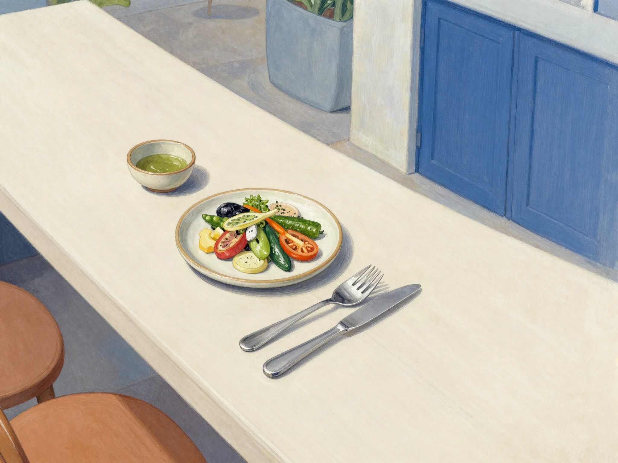 Planning illustration: A Corfu reception menu should work for every table