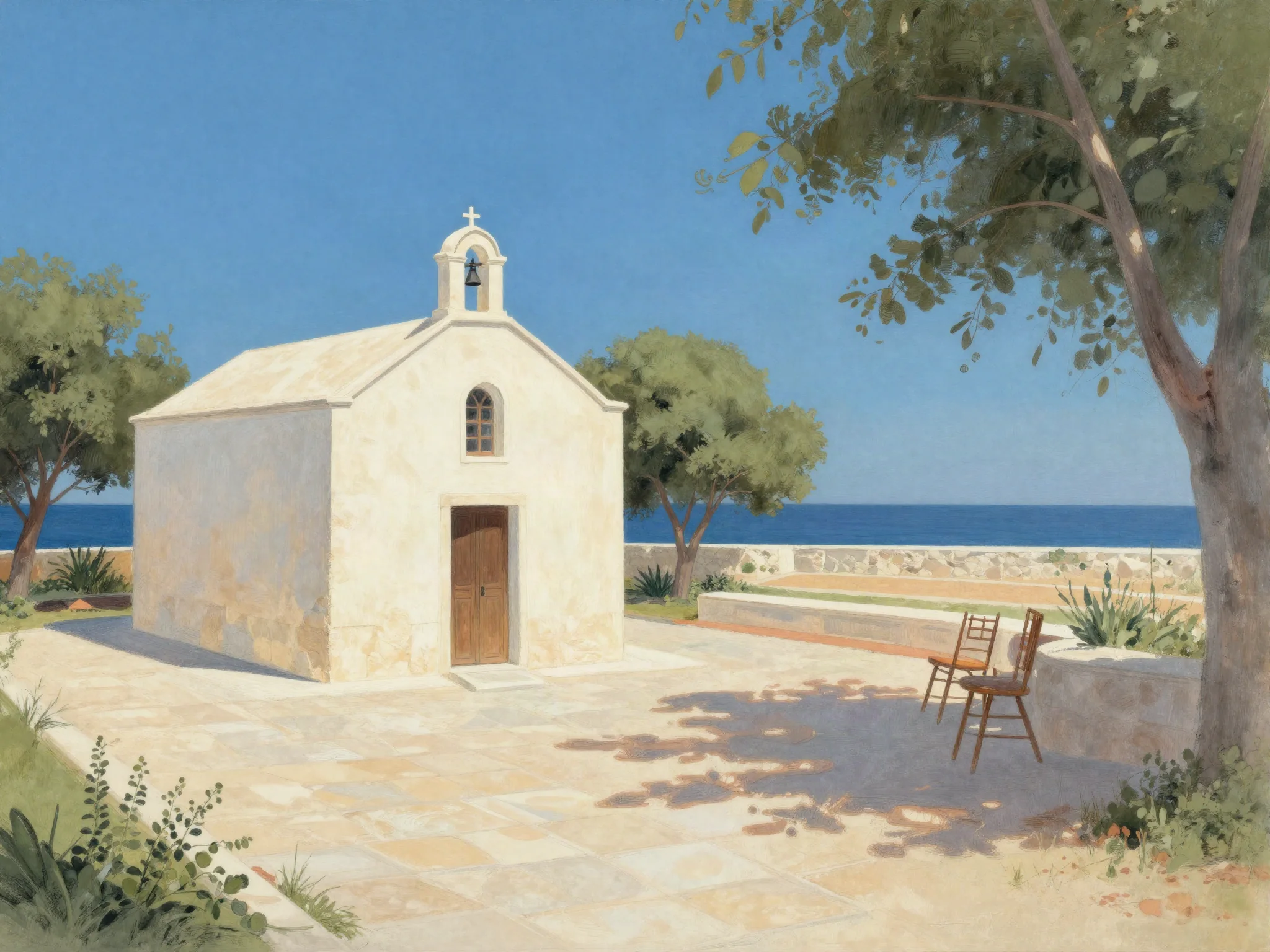 Planning illustration: A chapel at the estate: which questions belong to whom?