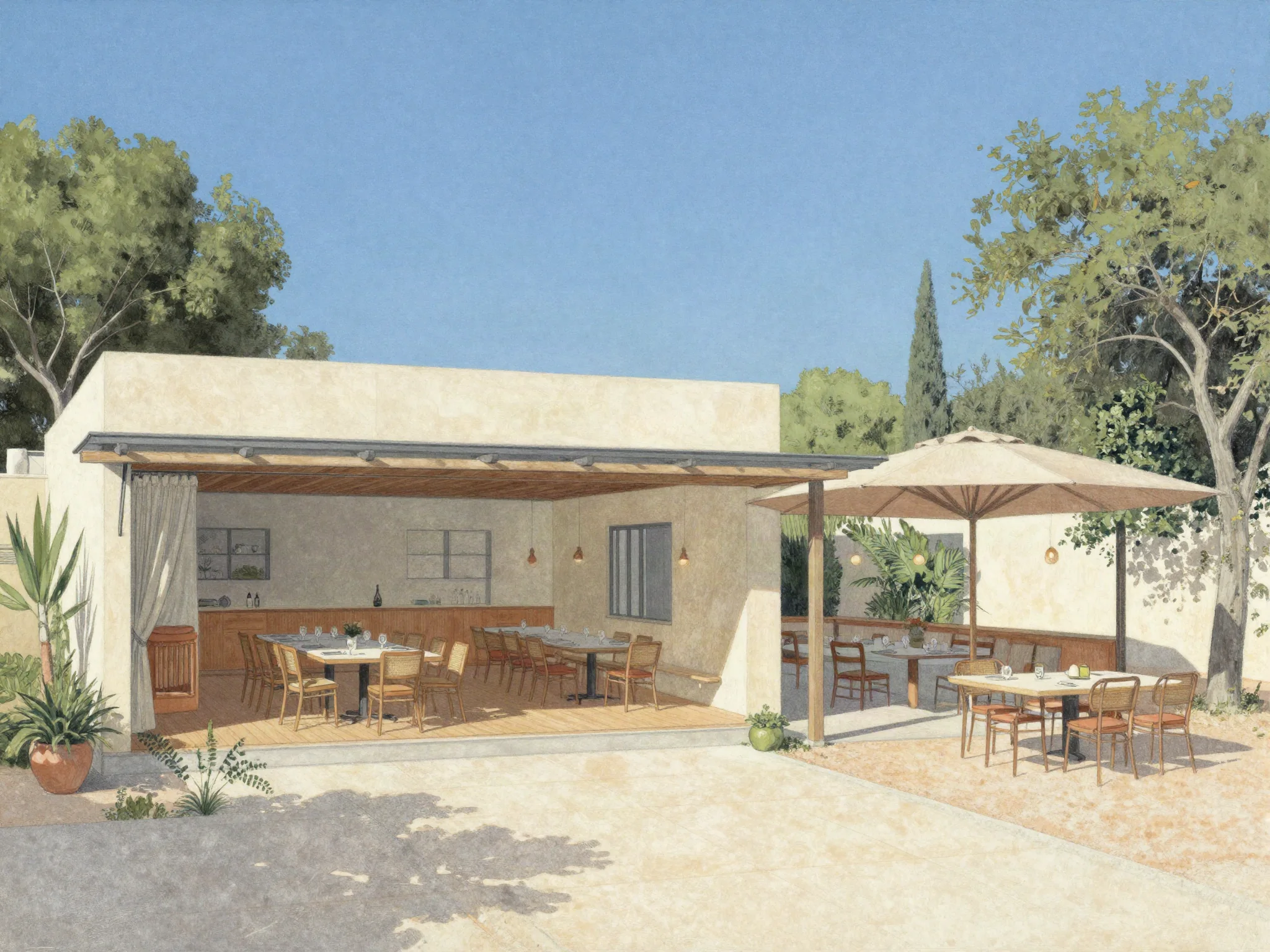 Planning illustration: A Halkidiki offsite starts with a precise location