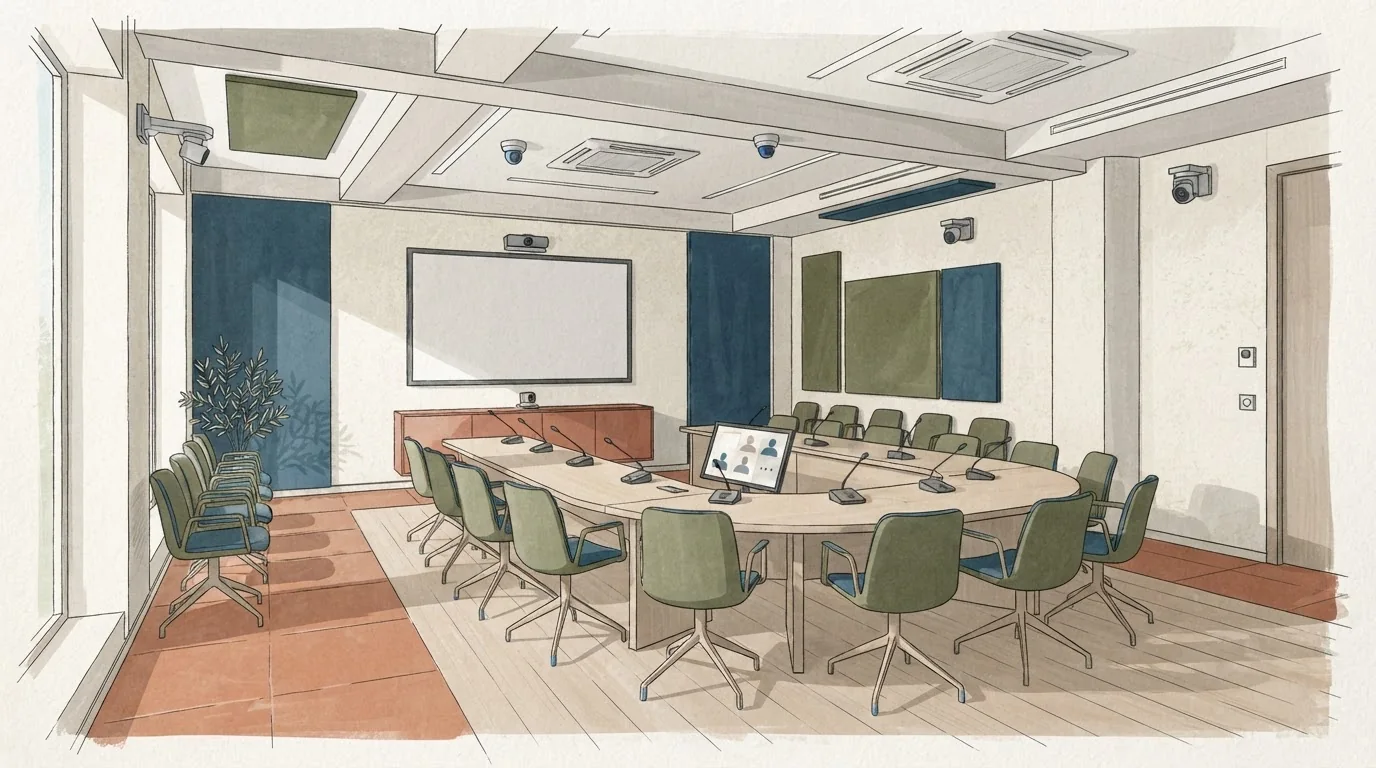 Illustrated venue setting: The hybrid meeting test to run before signing