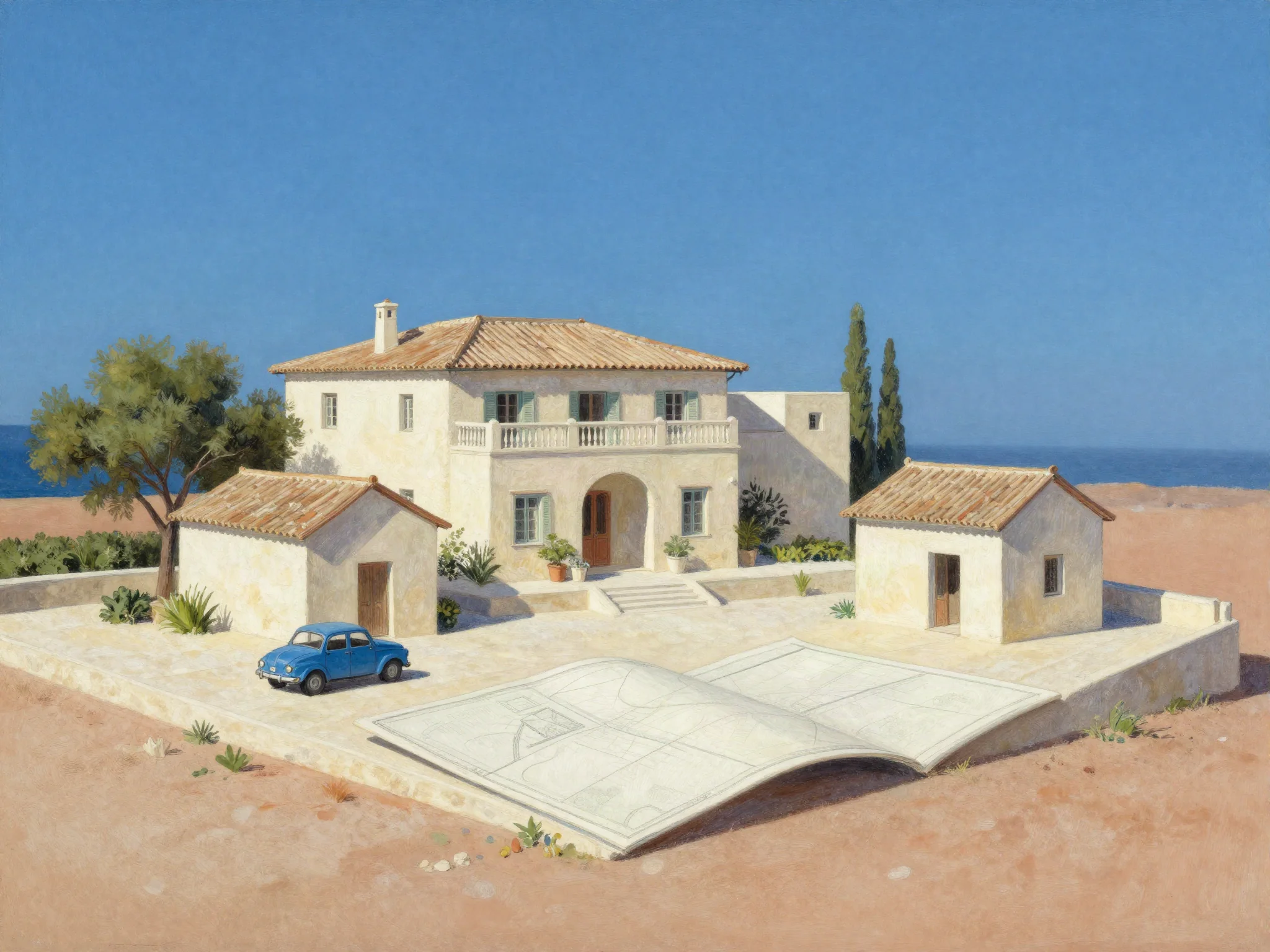 Planning illustration: A Peloponnese estate weekend: keep the map honest