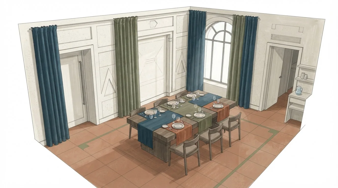 Illustrated venue setting: Private dining in Athens: how private is the room?