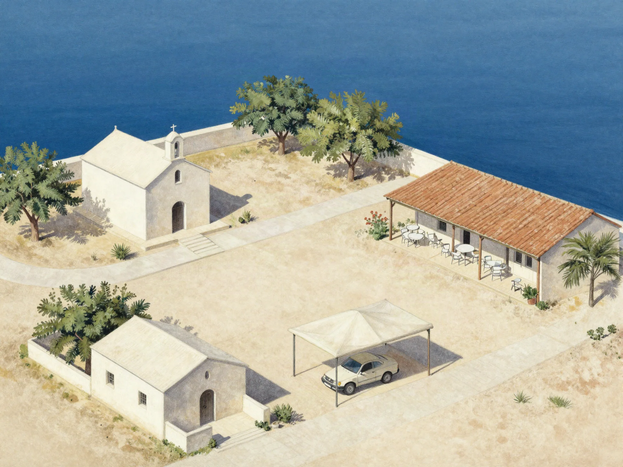 Planning illustration: Rhodes wedding logistics: one address is not enough
