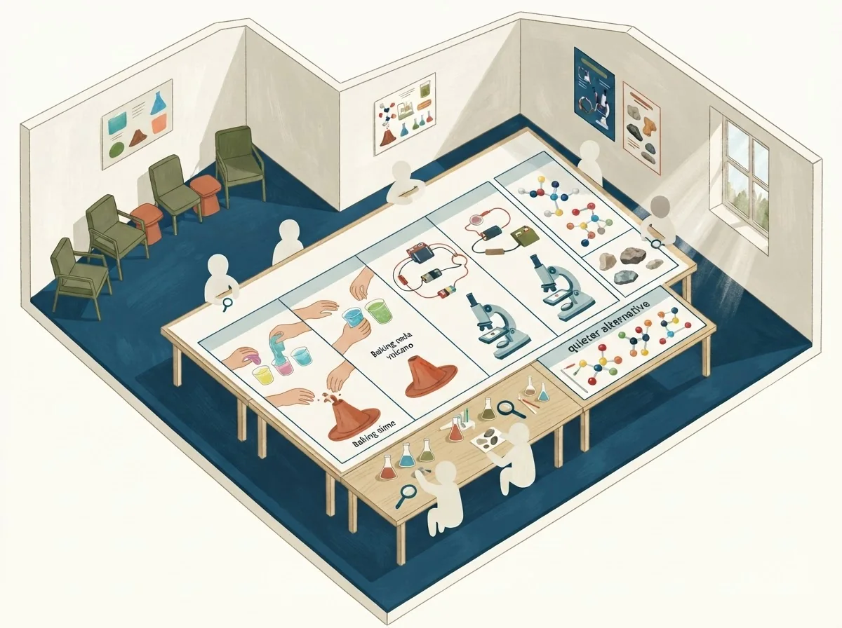 Planning illustration: Science birthday parties: ask what each age group does