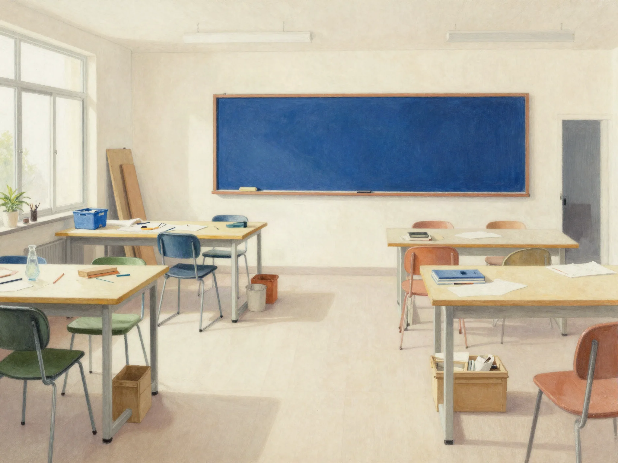 Planning illustration: Training rooms need space to work, not only to sit