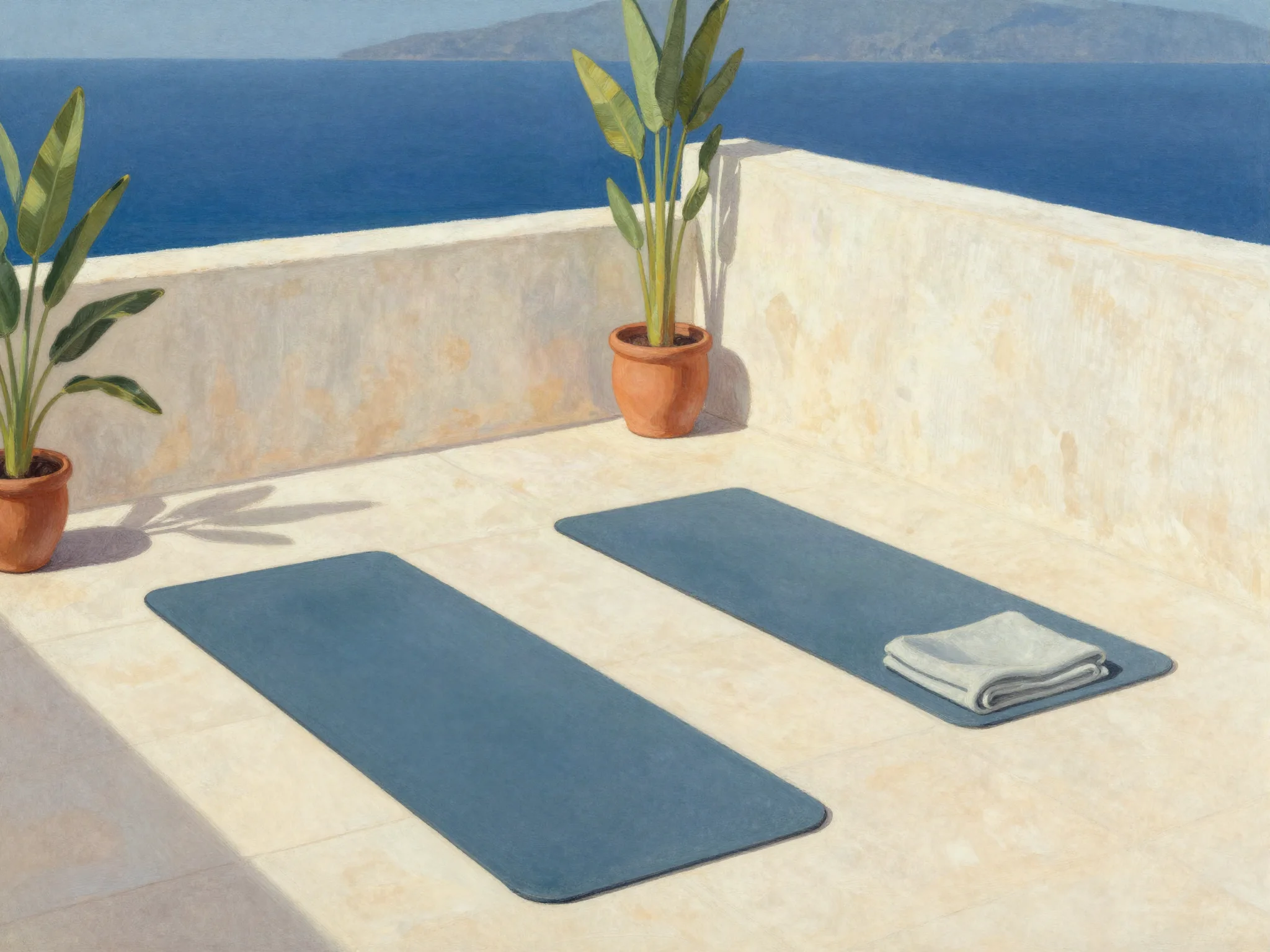 Planning illustration: A yoga retreat room needs a dry-day and wet-day plan